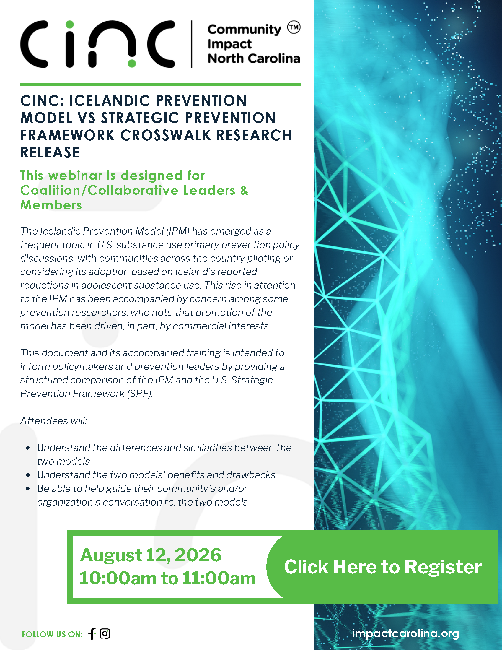 CINC Icelandic Prevention Model vs Strategic Prevention Framework Crosswalk Research Release